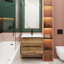 Мебель для ванной комнаты La Fenice Tesoro FNC-01-TES-DGT-80-2