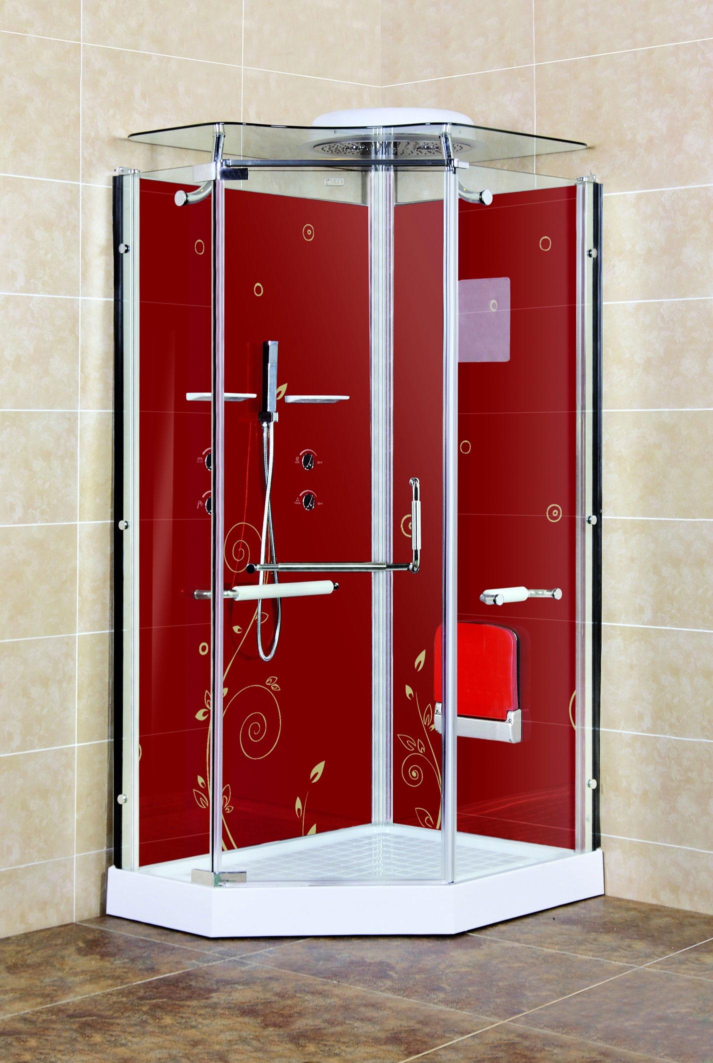 Душевая кабина Lanmeng LM-857 шампань R