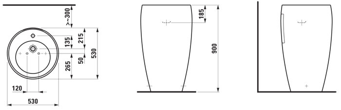 Раковина Laufen Alessi 11972 230536₽