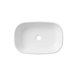 Фото Раковина накладная Lavinia Boho Bathroom Sink 54х36 33311002 из фарфора, прямоугольная, белая глянцевая