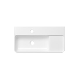 Фото Раковина накладная Lavinia Boho Bathroom Sink Slim 60х31 33311011 из фарфора, прямоугольная, белая глянцевая