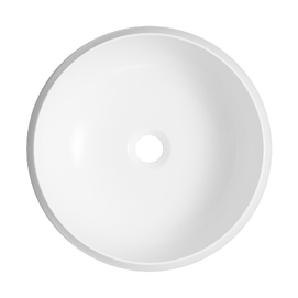 Фото Раковина накладная Lavinia Boho Bathroom Sink 36х36 33311087 из фарфора, круглая, белая глянцевая