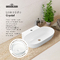 Фото Накладная или подвесная раковина для ванной  Lavinia Boho Bathroom Sink 58х40 33311099 из фарфора Slim, овальная, белая глянцевая 6
