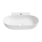 Фото Накладная или подвесная раковина для ванной  Lavinia Boho Bathroom Sink 58х40 33311099 из фарфора Slim, овальная, белая глянцевая 0
