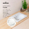 Фото Раковина встраиваемая сверху Lavinia Boho Bathroom Sink 60х46 33312010 из фарфора, прямоугольная, белая глянцевая 5