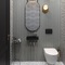 Фото Маленькая раковина для туалета Lavinia Boho Bathroom Sink 38х14 33311022 подвесная, из фарфора, прямоугольная, черная матовая 5