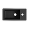 Фото Маленькая раковина для туалета Lavinia Boho Bathroom Sink 40х20 33311024 подвесная, из фарфора, прямоугольная, черная матовая 3