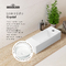 Фото Маленькая раковина для туалета Lavinia Boho Bathroom Sink 43х18 33311043 подвесная, из фарфора Slim, прямоугольная, белая глянцевая 6