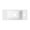 Фото Маленькая раковина для туалета Lavinia Boho Bathroom Sink 43х18 33311043 подвесная, из фарфора Slim, прямоугольная, белая глянцевая 3