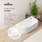 Фото Маленькая раковина для туалета Lavinia Boho Bathroom Sink 40х22 33311047 подвесная, из фарфора, полукруглая, белая глянцевая 6