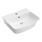 Фото Маленькая раковина для туалета Lavinia Boho Bathroom Sink 45х40 33311079 подвесная, из фарфора, прямоугольная, белая глянцевая 2