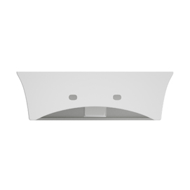 Фото Маленькая раковина для туалета Lavinia Boho Bathroom Sink 45х40 33311079 подвесная, из фарфора, прямоугольная, белая глянцевая