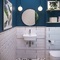Фото Маленькая раковина для туалета Lavinia Boho Bathroom Sink 45х40 33311079 подвесная, из фарфора, прямоугольная, белая глянцевая 5