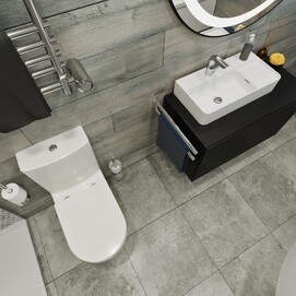 Фото Раковина накладная Lavinia Boho Bathroom Sink Slim 60х31 33311011 из фарфора, прямоугольная, белая глянцевая