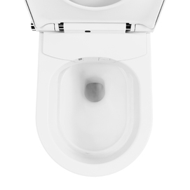 Фото Умный подвесной унитаз с функцией биде Lavinia Boho Smart V-Clean 3359102R безободковый, сиденье микролифт с подогревом, белый глянцевый