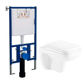 Подвесной унитаз с инсталляцией Loranto Pavia 4501+AZ-2005