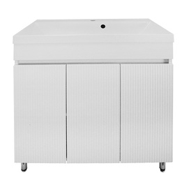 Тумба с раковиной Loranto Serenada 80 см CS00097005 напольная, белая