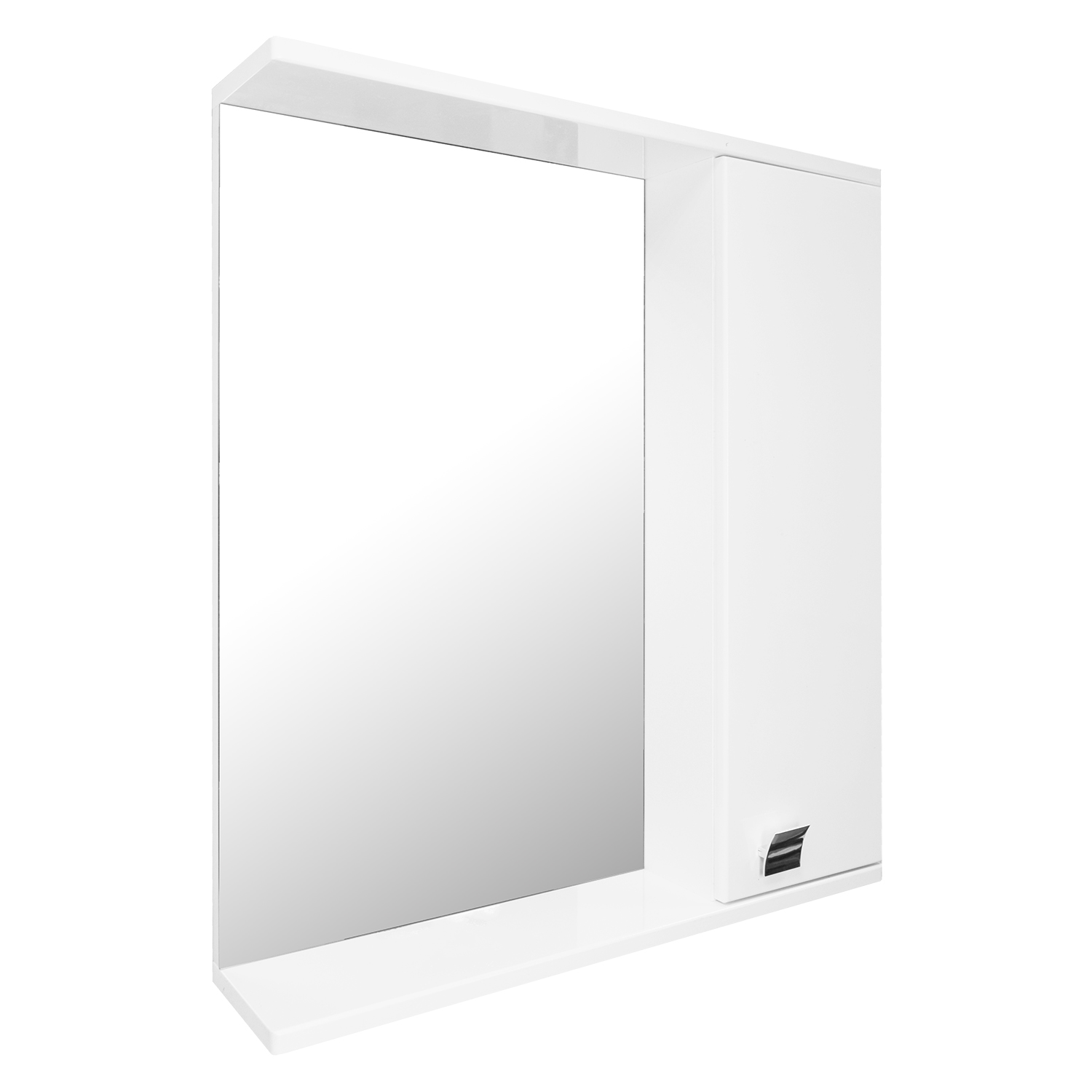 Зеркало со шкафчиком Loranto София 60 см CS00077141 правое, белое, цвет белый - фото 2
