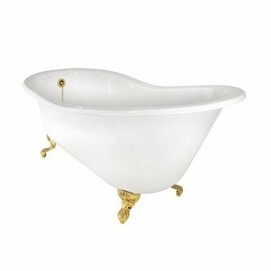 Чугунная ванна Magliezza Beatrice 153x76,5 ножки золото