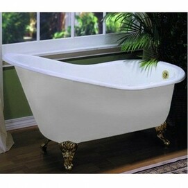 Чугунная ванна Magliezza Beatrice 153x76,5 ножки бронза