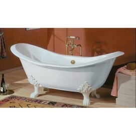 Чугунная ванна Magliezza Julietta 183x78 белая, ножки белые