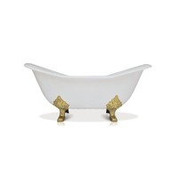 Чугунная ванна Magliezza Julietta ножки золото 183x78 Ral