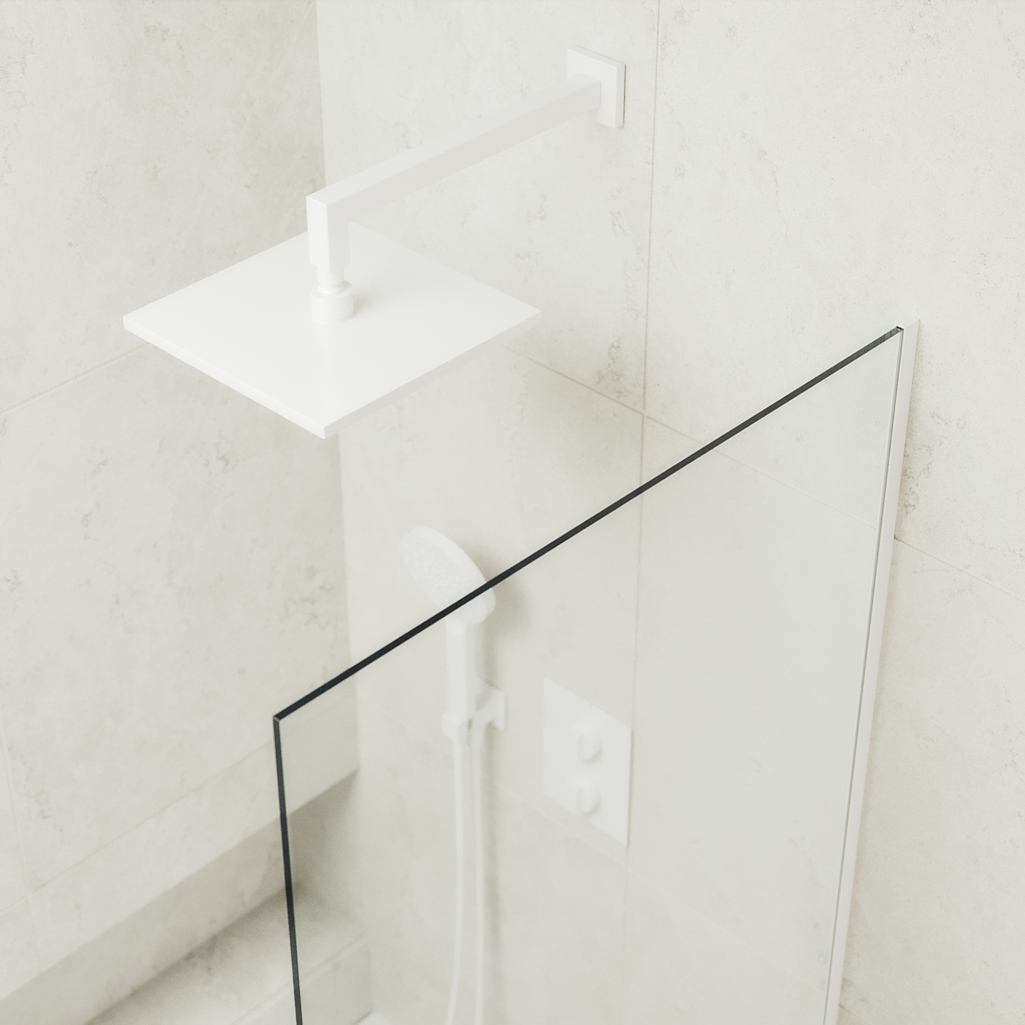 Шторка для ванны MaybahGlass 30х140 MGV-248-1у стекло прозрачное, профиль белый - фото 4