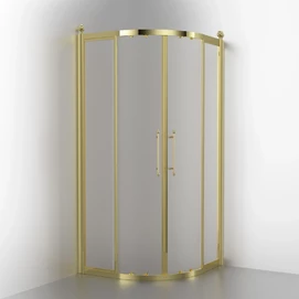 Душевая кабина Migliore Aurelia 90x90 22657 стекло матовое, профиль золото