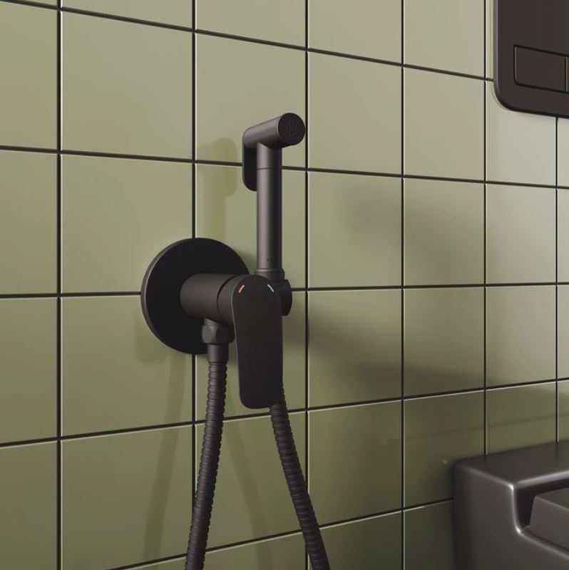 Гигиенический душ со смесителем Milardo Rora RORBLR0M08 черный матовый - фото 3