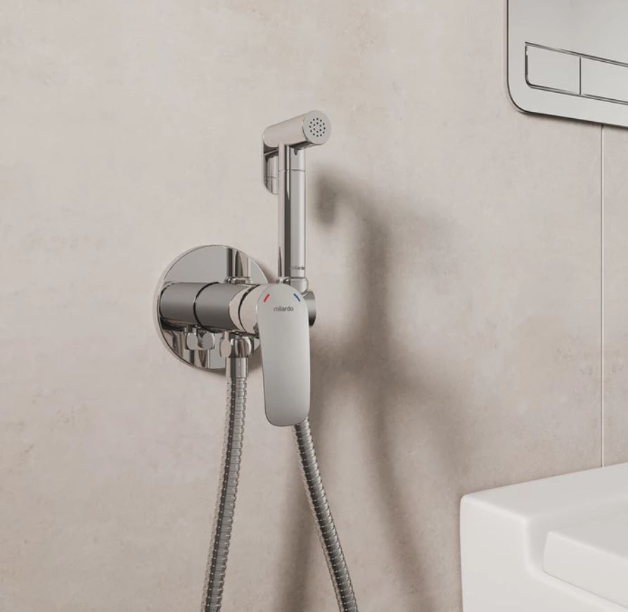 Гигиенический душ со смесителем Milardo Rora RORSBR0M08 хром глянцевый - фото 4