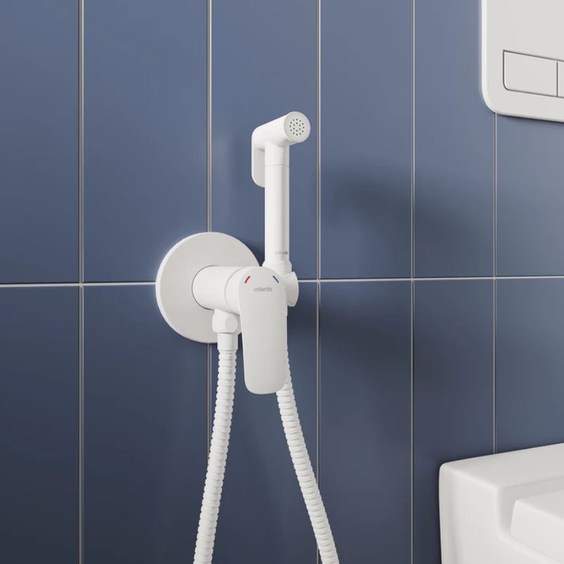 Гигиенический душ со смесителем Milardo Rora RORWTR0M08 белый матовый - фото 3