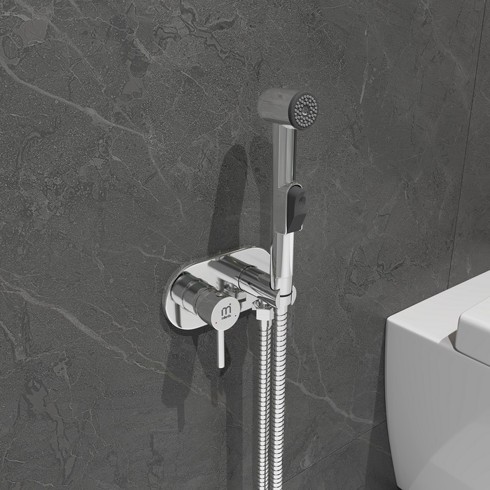 Гигиенический душ со смесителем Milardo Tidy TIDSBR0M08 хром глянцевый - фото 2