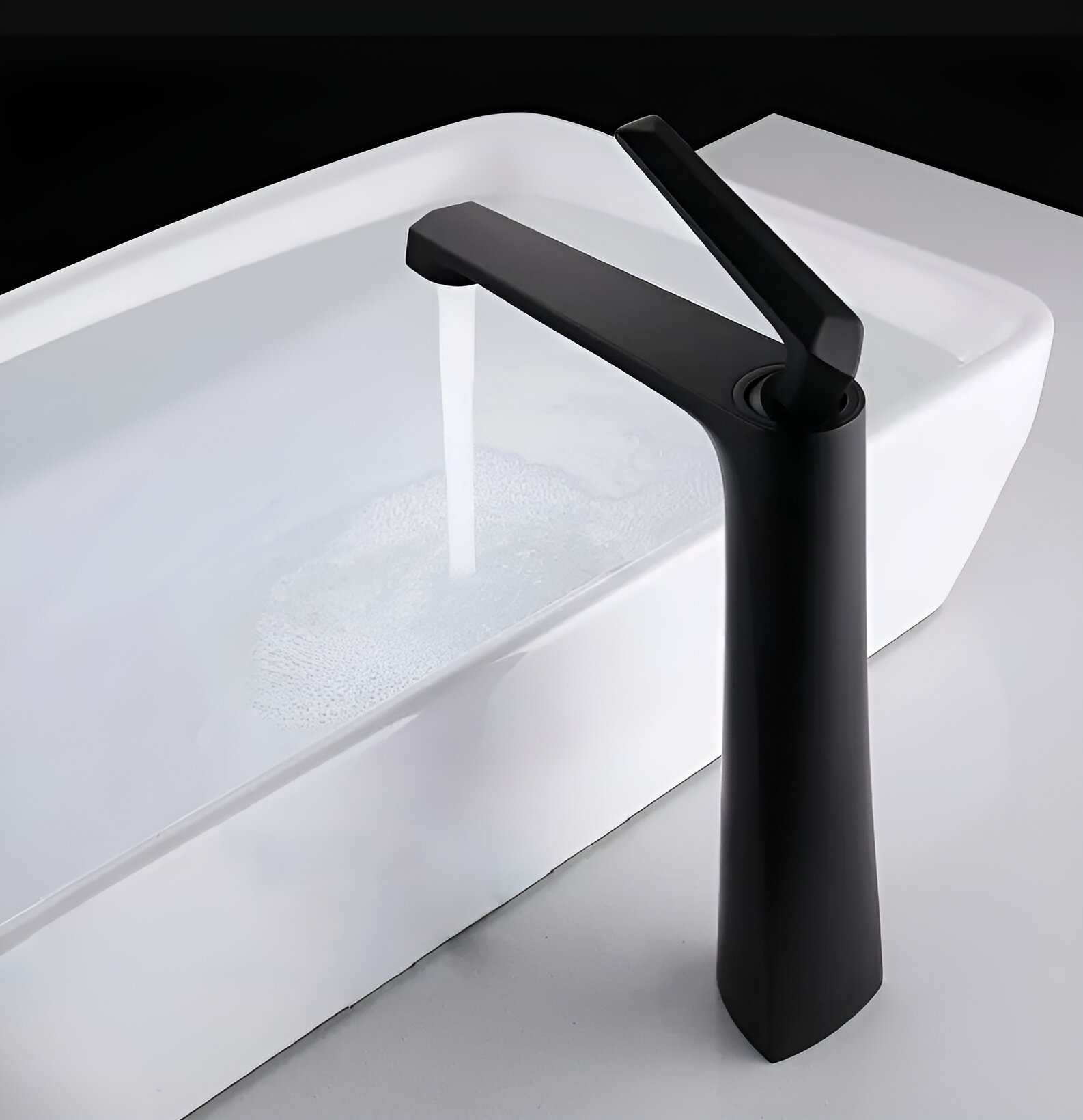 Смеситель для раковины Milleau CRISTAL MLV6223LH-MB черный матовый 14435₽