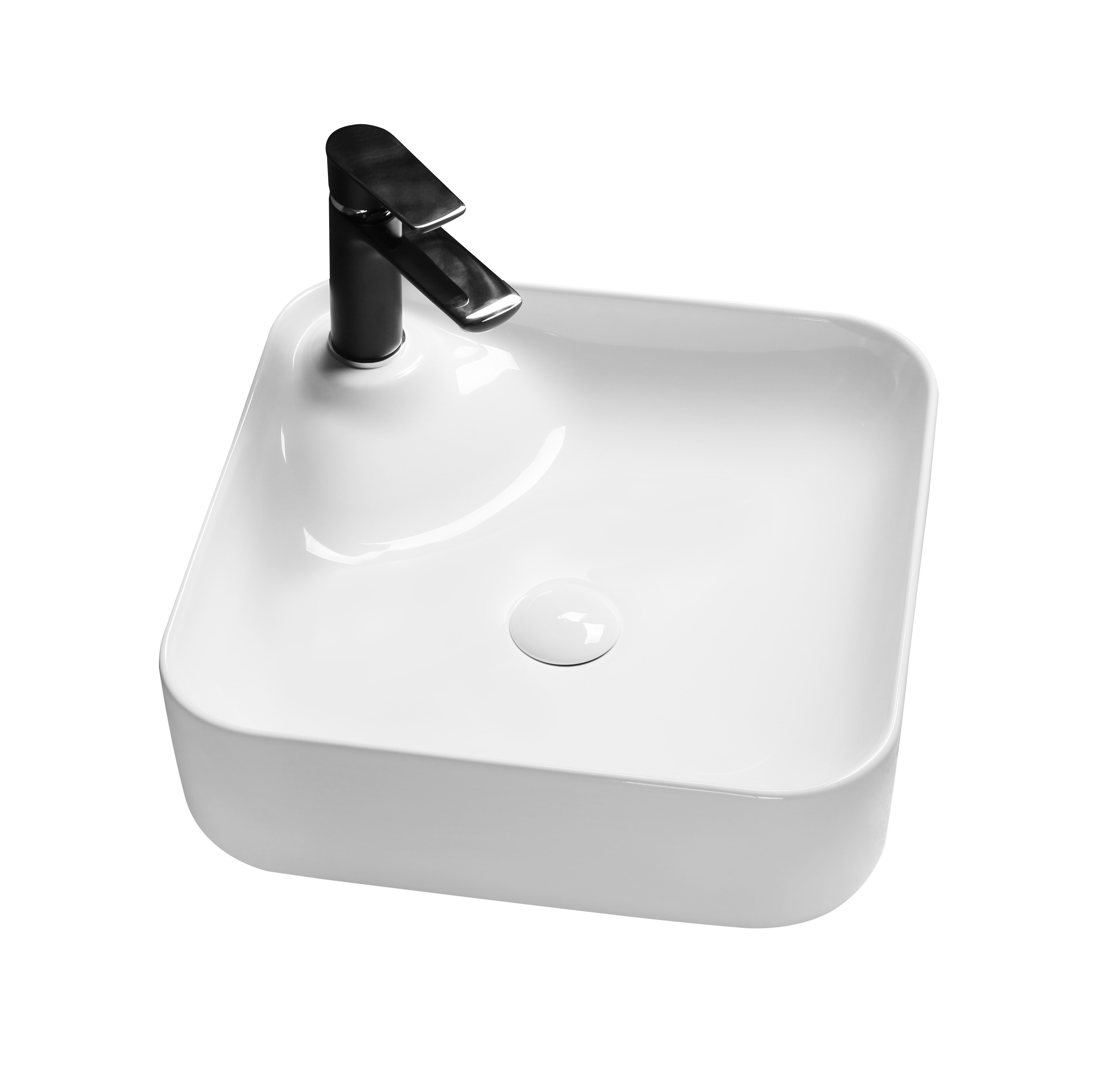 Раковина накладная Milleau MIEL 43 см MU0082-GW белая глянцевая 3525₽