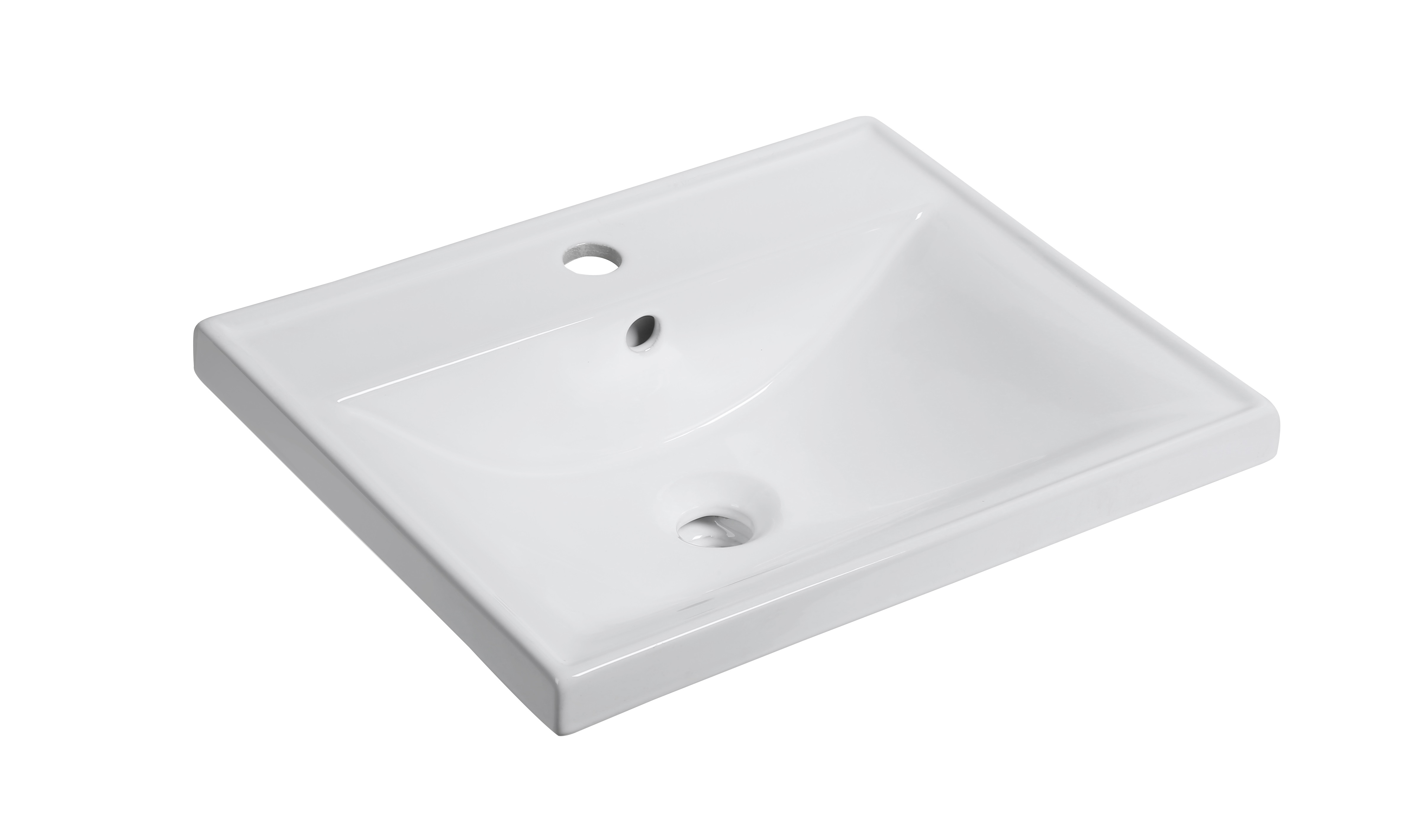 Раковина встраиваемая Milleau MIEL 51 см MU7028H-GW белая глянцевая