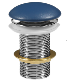 Донный клапан Milleau PD1MDBI/OO матовый индиго, темно-синий, без перелива