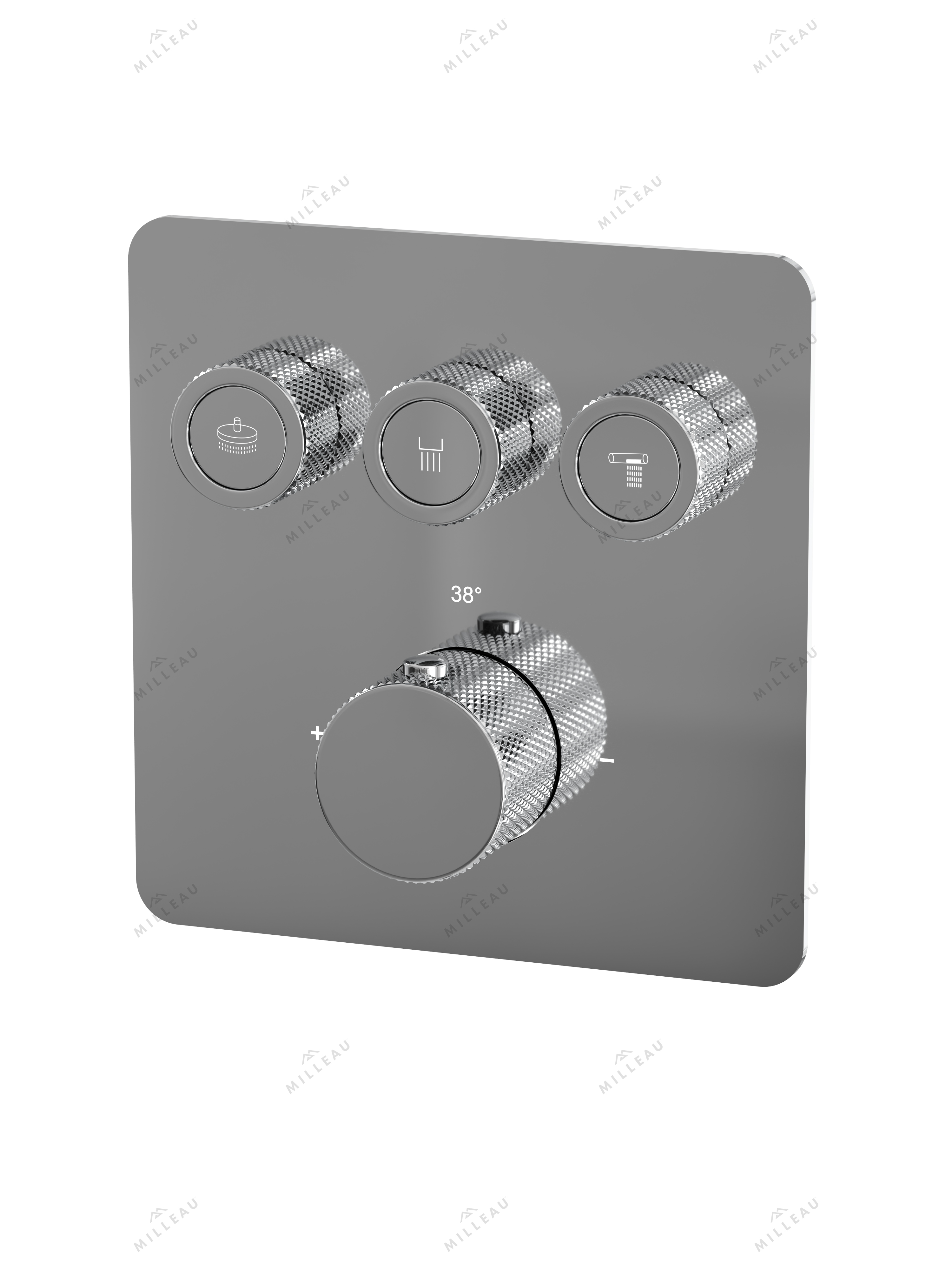 Встраиваемая душевая система Milleau Tissage TERMO 3SBIT801-CR с термостатом и изливом хром 57329₽