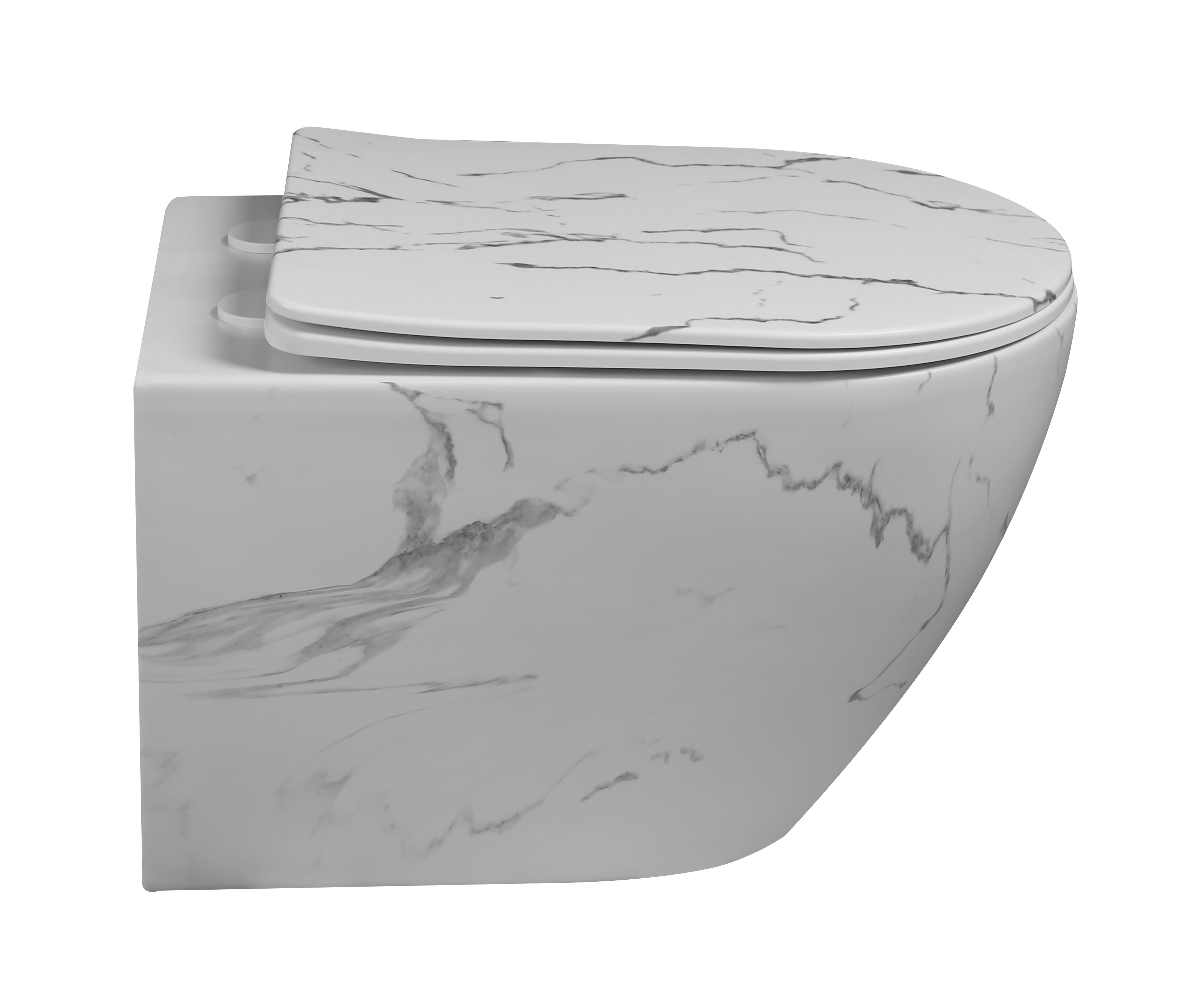 Унитаз подвесной Milleau VORTEX A MYL045SMAW белый мрамор матовый 31518₽