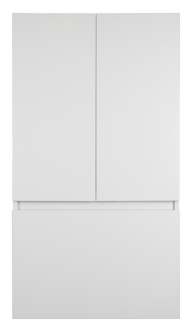 Шкаф над стиральной машиной Misty Амур 60 см Э-Ам08060-012Бк  с бельевой корзиной, белый