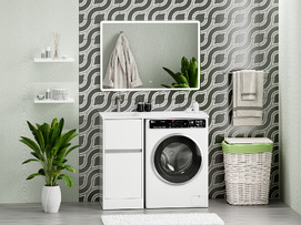 Тумба с раковиной Misty Ингрид 100 см напольная, белая