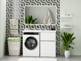 Тумба с раковиной Misty Ингрид 120 см напольная, белая