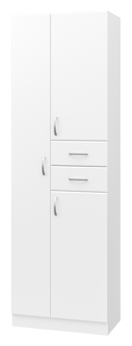 Пенал Misty Мисти 60 см Э-05060-01Бк с бельевой корзиной, подвесной, белый