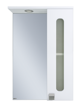 Зеркало со шкафчиком Misty Урал 50 см Э-Ура-04050-021П правый, белый