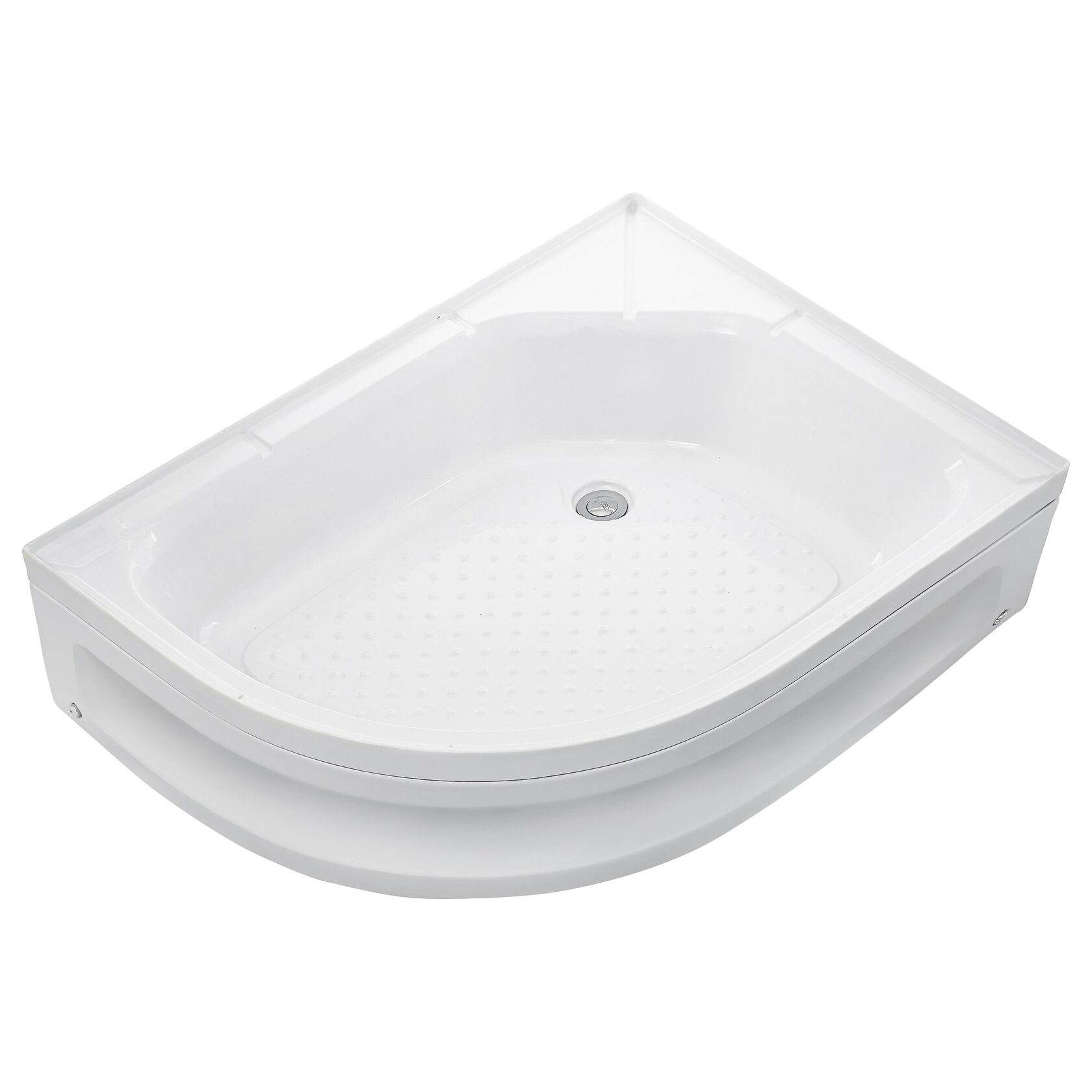 Душевой уголок Мономах 100x70 ДУ 10070180 МЗ BL R правый с поддоном стекло с рисунком профиль черный 22300₽