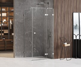 Душевой уголок New Trendy AVEXA 120x80 EXK-1506 стекло прозрачное, профиль хром