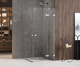 Душевой уголок New Trendy AVEXA 120x80 EXK-1519 стекло прозрачное, профиль хром