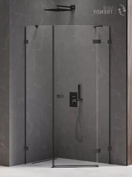 Душевой уголок New Trendy AVEXA Black 100x80 EXK-3883 стекло прозрачное, профиль черный
