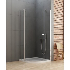 Душевой уголок New Trendy NEW SOLEO  100x100 K-0417 стекло прозрачное, профиль хром