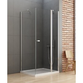 Душевой уголок New Trendy NEW SOLEO 120x80 K-0403 стекло прозрачное, профиль хром