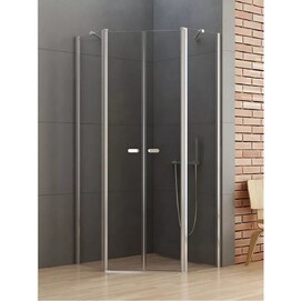 Душевой уголок New Trendy NEW SOLEO 80x80 K-0609 стекло прозрачное, профиль хром